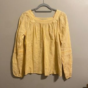 Yellow and White Stripped Blouse